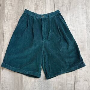 Vintage 90's OSC Green Corduroy Shorts American Eagle WMNS Sz 6 High Rise Retro